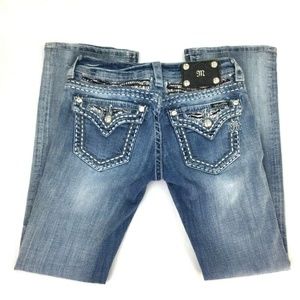 Miss Me Jeans Sz 27 Boot Cut Distressed JE605083L